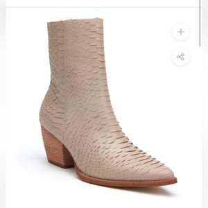 Matisse Caty Ankle Boot in Ivory Snake